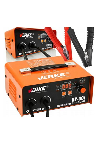VERKE Redresor invertor, incarcator auto cu pornire pentru baterii 12-24V, premium line VP-30l,