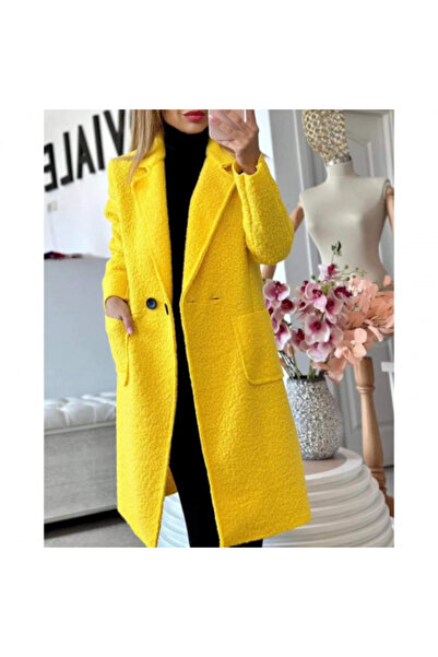 OEMN Women's short elegant jacket with lapels and buttons – universal S-L