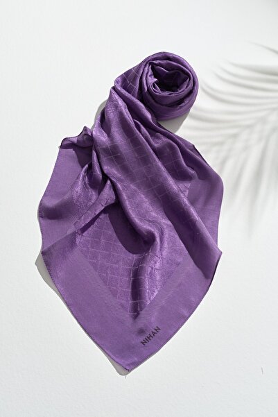 Nihan Jakarlı Pamuk Lyocell Eşarp Mor