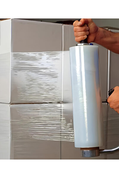 Notpa 17 Micron Industrial Stretch Film – 49 cm – 1000 Grams Stretch + 350 Grams Spool – Average 135 m