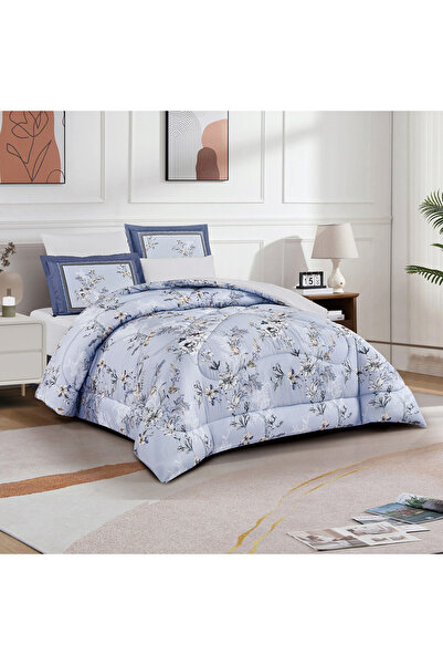 unique home collection طقم لحاف أوليفيا مطبوع من يونيك هوم، مكون من 4 قطع - 240×170 سم