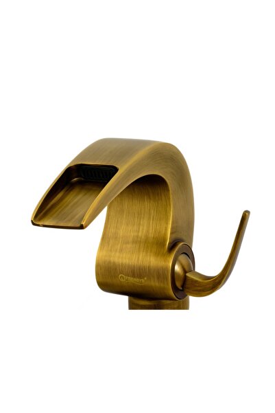 Trendy's Bathroom sink faucet, waterfall type, antique bronze
