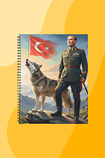 SEKİZELLİİKİ ATATÜRK -BASKILI TASARIM DEFTER
