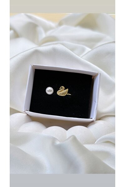 ÖNKÜTAKI خاتم فولاذي طراز لؤلؤة البجعة