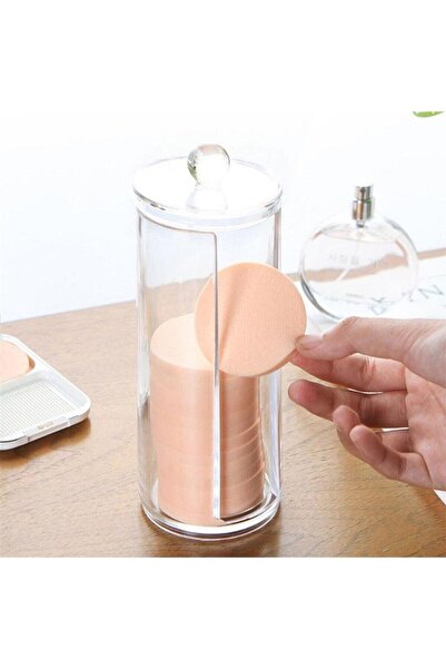 Box Up Disk Cotton Pad Organizer Makeup Organizer