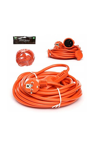 Kraft Cablu prelungitor pentru curent, lungime 10 metri, grosime 3 x1.5 mm, p...
