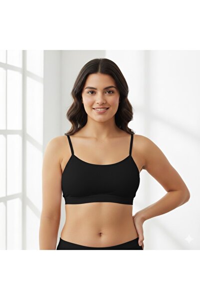 woan Set of 3 Natural Women's Thin Strap Comfortable Everyday Bustiers – Soft...