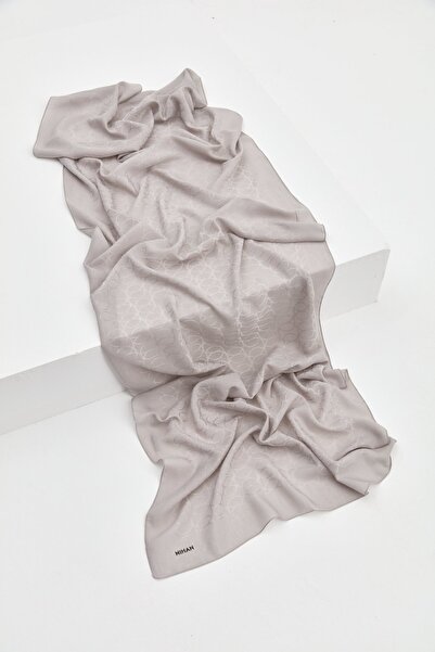 Nihan Jakar Pamuk Lyocell Şal Antrasit