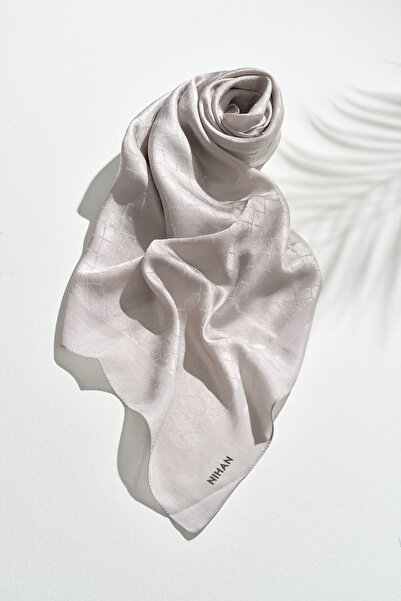 Nihan Jakarlı Pamuk Lyocell Eşarp Vizon