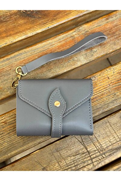 Çanta Trend Multi-Compartment Snap Closure Wallet