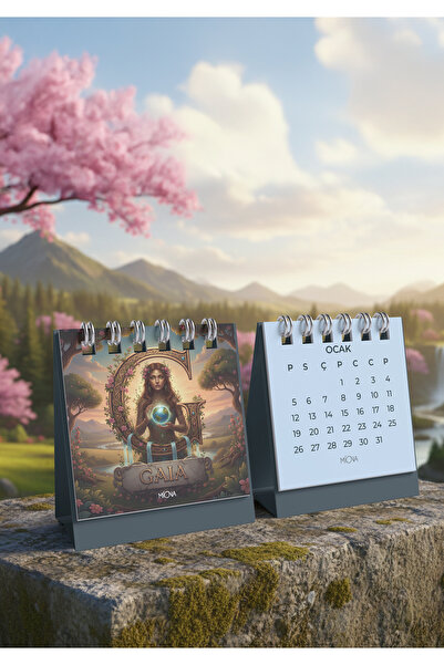 Miona 2026 Masaüstü Mitolojik Temalı Takvim - Gala (8x11)