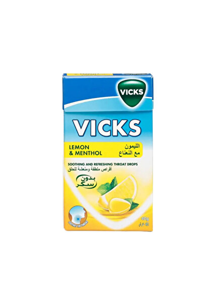 Vicks Refreshing Throat Drops With Lemon And Menthol- 40gms Pack of 3