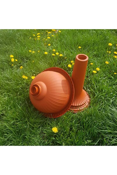 dealshopromania Amphora ND flower pot with foot, height 50 cm, diameter 26 cm, Brown