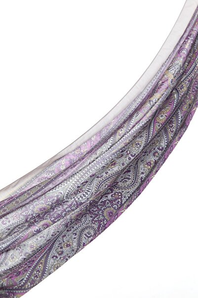 Nihan Desenli Soft Şal Lila