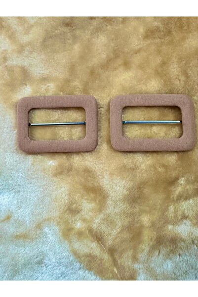 e tuhafiye 2 Adet Ten Rengi Kemer Tokası -50x82 mm