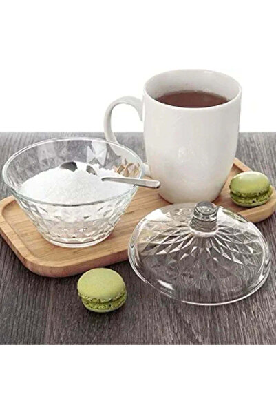 dealshopromania Borcan de bomboane din sticlă rezistentă cu capac 330 ml Lav Artemis