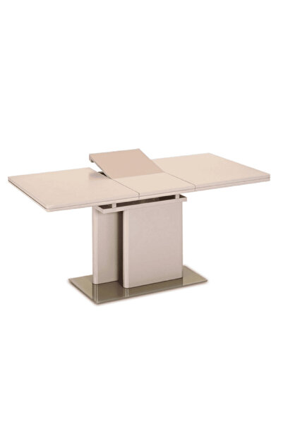 DacEnergy Extendable kitchen table, HG extra glossy cappuccino, 120-160x80 cm, VIRAT