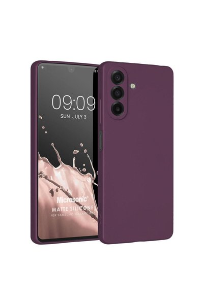 Microsonic Matte Silicone Samsung Galaxy A17 Case Purple