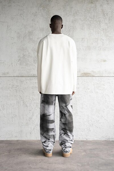 Machinist Ανδρικό μακρυμάνικο μπλουζάκι με τύπωμα Space Grey