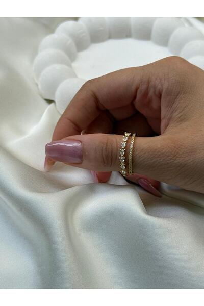 ÖNKÜTAKI خاتم أنيق مرصع بالأحجار الكريمة