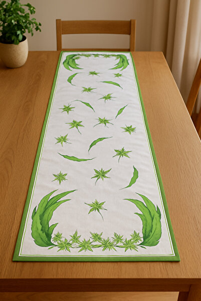MODAFABRİK Christmas Leaf Patterned Runner