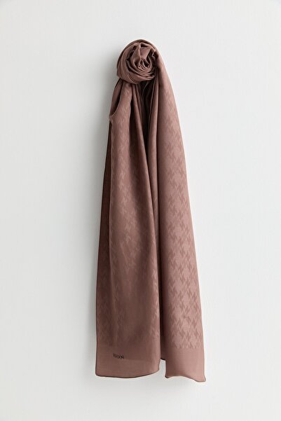 Nihan Desenli Lyocell Şal Mocha