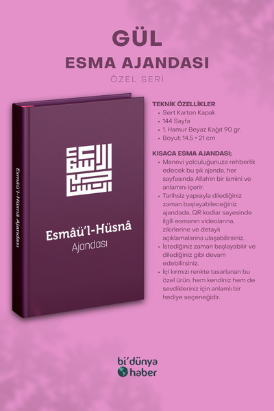 Bi Dünya Haber Esmaül Hüsna Agenda - Rose (Special Series)