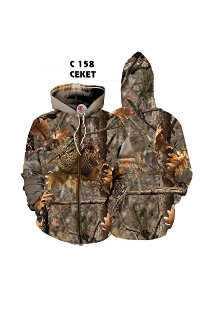 HT Outdoor Çulluk Desenli Avcı Ceket