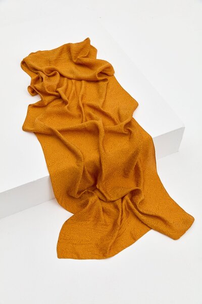 Nihan Tuğba Zebra Desen Şal Sarı