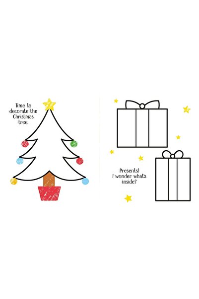 Usborne Carte de colorat, FIRST COLOURING CHRISTMAS , Usborne , + 3 ani