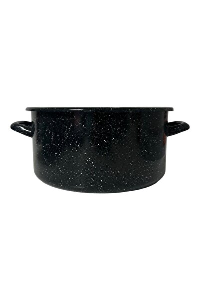dealshopromania Deep enameled saucepan 8 liters black