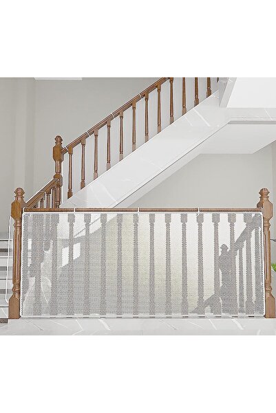 Generic Durable Stair Safety Net for Children (300 x 90 cm) - No-Drill, White