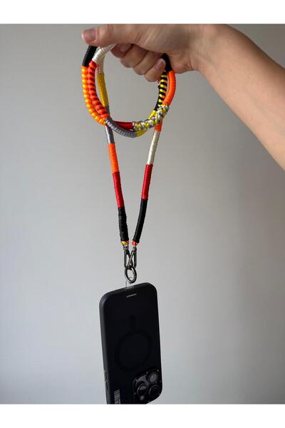 Aytozu Takı ve Aksesuar TELEFON ASKISI EL ÖRMESİ BOYUN İPİ 60CM