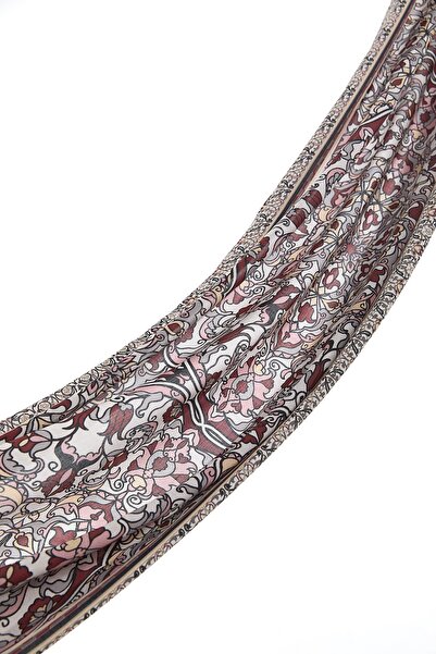 Nihan Desenli Pamuk Şal Bordo