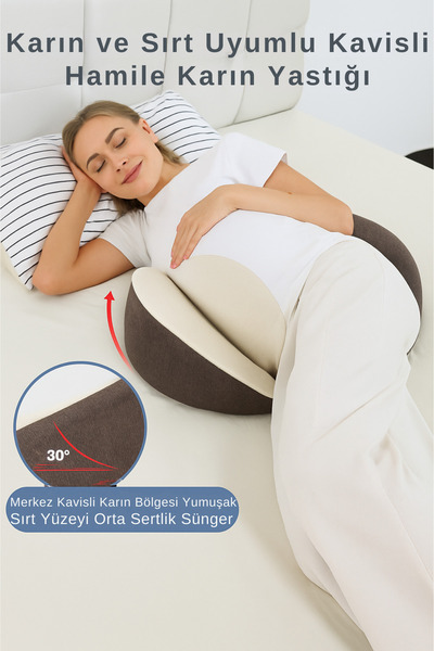 SABY Çok Fonksiyonlu Katlanabilir,Ayarlanabilir,Yıkanabilir ve Sırt Destekli Hamile Yastığı