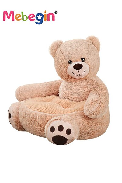 MEBEGIN كرسي بذراعين على شكل دب، أريكة ناعمة رائعة، كرسي قطيفة على شكل حيوان ...