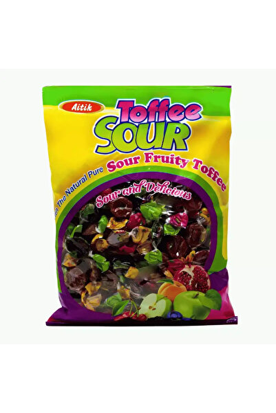Toffee حلوى طرية حامضة قابلة للمضغ مع حشوة فواكه حقيقية في المنتصف - 1 كجم