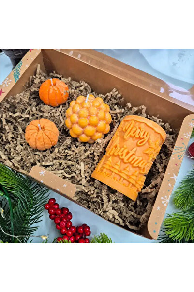 Creative Kappa Handmade Candle Set – Festive Shapes, Soy Wax, Christmas Gift