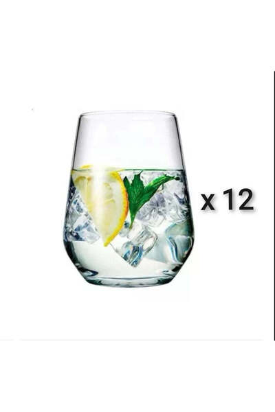 dealshopromania Set de 12 pahare de sticlă 410 ml pentru apă, suc, vin - idea...