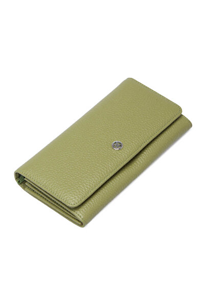 Tergan Green Genuine Leather Women's Wallet - S1Cb00005818-U5V