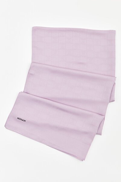 Nihan Logo Desen Şal Lila