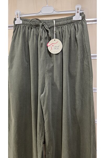 Park Moda Wide Leg Slim Velvet Trousers