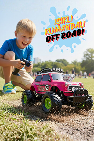 craftivio Uzaktan Kumandalı Full Fonksiyon Şarjlı Işıklı Off Road Oyuncak Ara...
