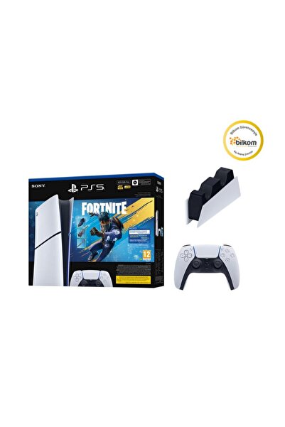 Sony PS5 Digital Fortnite V2 + DualSense Kol ve Şarj İstasyonu (Bilkom Garantili)