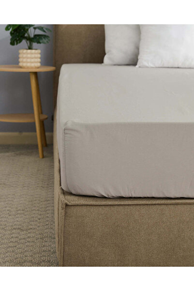 REDTAG Beige Fitted Sheet (Double Size)