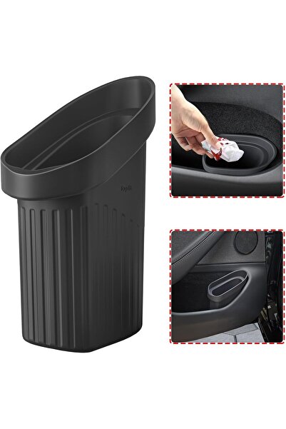 NALACAL Car Trash Can Bin - Leak-Proof Waterproof Silicone Door Trash Can for...