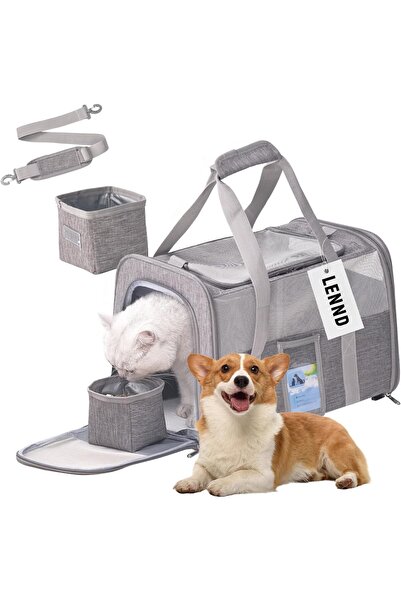 LENND حقيبة حمل القطط ذات الجوانب الناعمة للقطط والكلاب الصغيرة/المتوسطة حتى ...