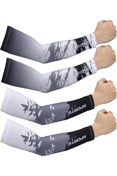 MAKINGTEC أكمام ذراع للحماية من أشعة الشمس فوق البنفسجية، 4 أزواج - تبريد من ...