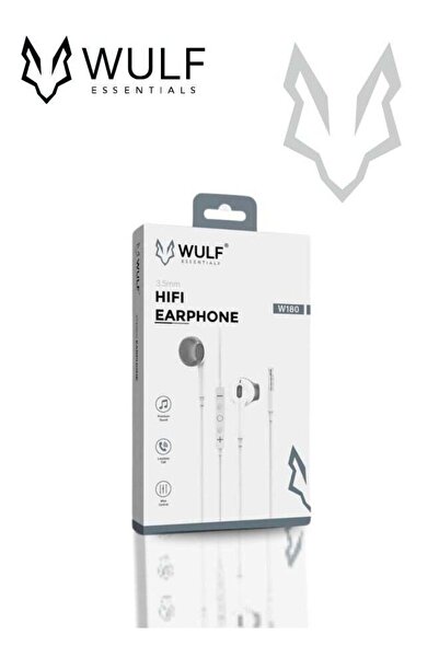 WULF W180 HiFi 3.5mm Wired Earphones – Premium Sound, Sleek Design, Ultimate Comfort