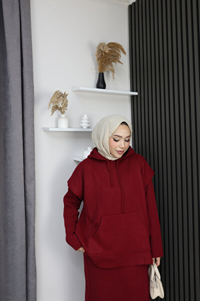 sorisso Knitwear Set Hooded Sweater and Dress